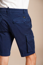 Chile bermuda cargo homme en satin stretch slim fit ①