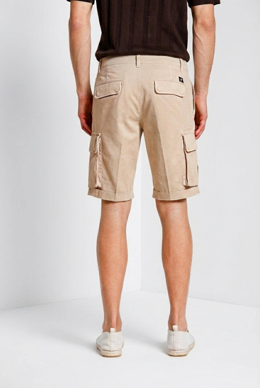 Chile Bermuda Cargo Herren aus Stretch-Satin slim fit ①