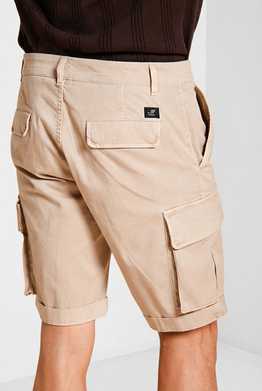 Chile Bermuda Cargo Herren aus Stretch-Satin slim fit ①