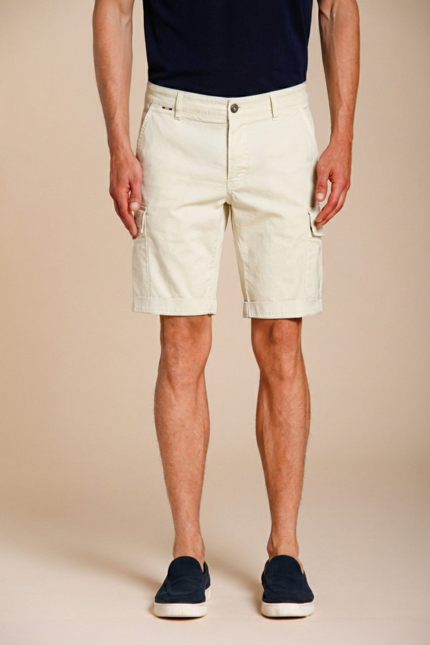 Chile Herren Cargo Bermuda aus Stretch-Satin slim fit ①