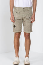 George Coolpocket men's cargo bermuda in stretch gabardine logo edition carrot fit ①