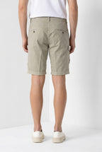 George Coolpocket men's cargo bermuda in stretch gabardine logo edition carrot fit ①