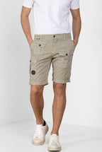 George Coolpocket men's cargo bermuda in stretch gabardine logo edition carrot fit ①