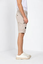 George Coolpocket men's cargo bermuda in stretch gabardine logo edition carrot fit ①