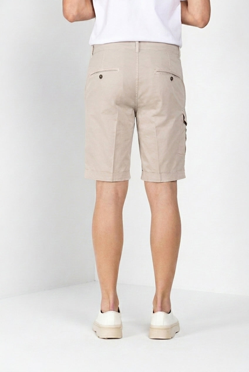 George Coolpocket bermuda cargo homme en gabardine stretch logo edition carrot fit ①