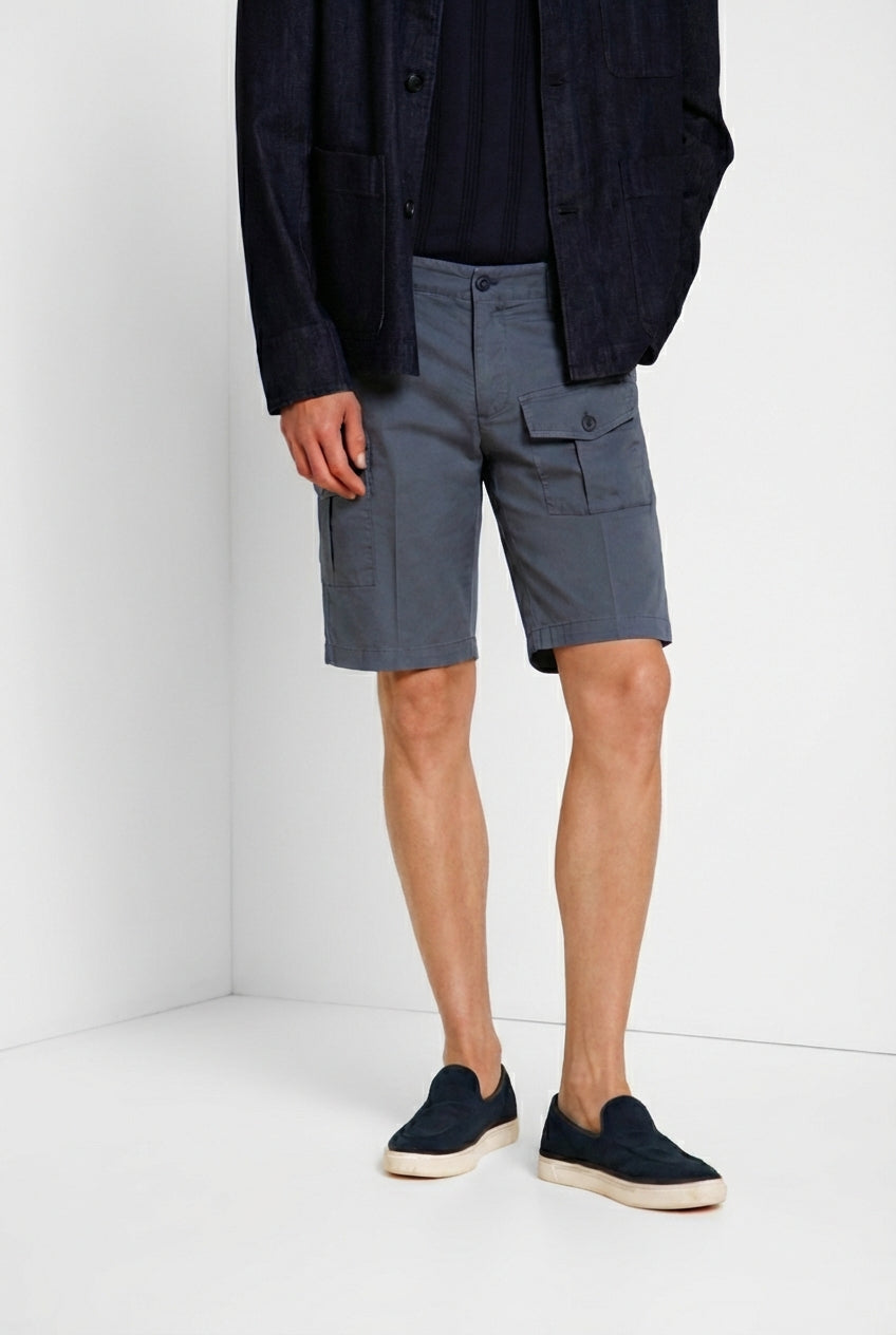 George Coolpocket bermuda cargo homme en gabardine stretch logo edition carrot fit ①