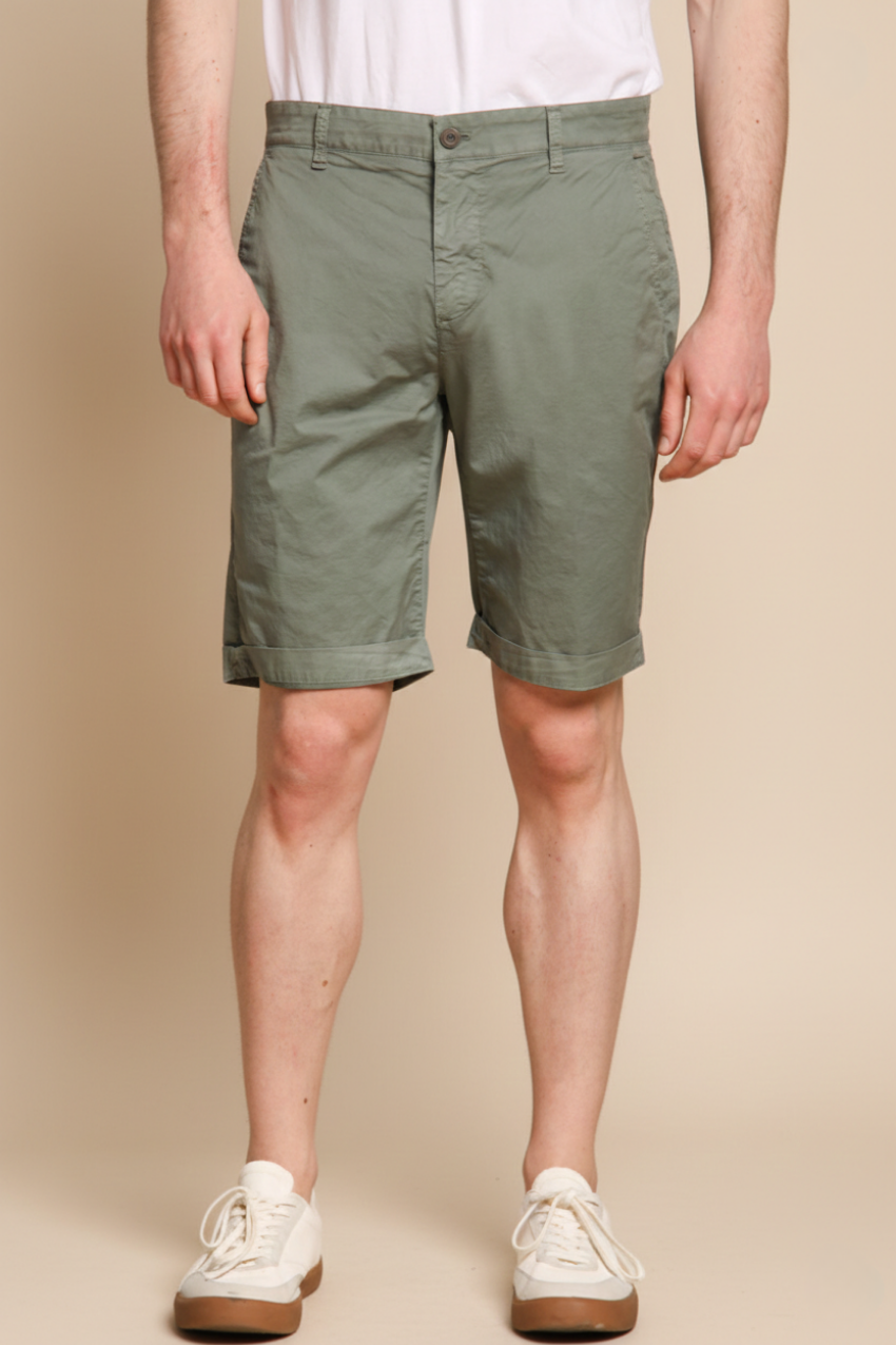 John Coolkhinos bermuda chino homme en coton pima logo edition carrot fit ①