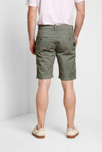 John Coolkhinos men's chino bermuda shorts in pima cotton logo edition carrot fit ①