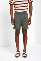 Chinos bermuda chino uomo in twill leggero stretch relaxed fit
