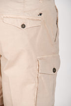Cargo men's cargo bermuda in stretch gabardine relaxed fit