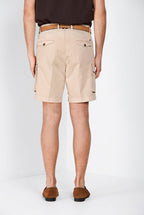 Cargo bermuda cargo homme en gabardine stretch relaxed fit
