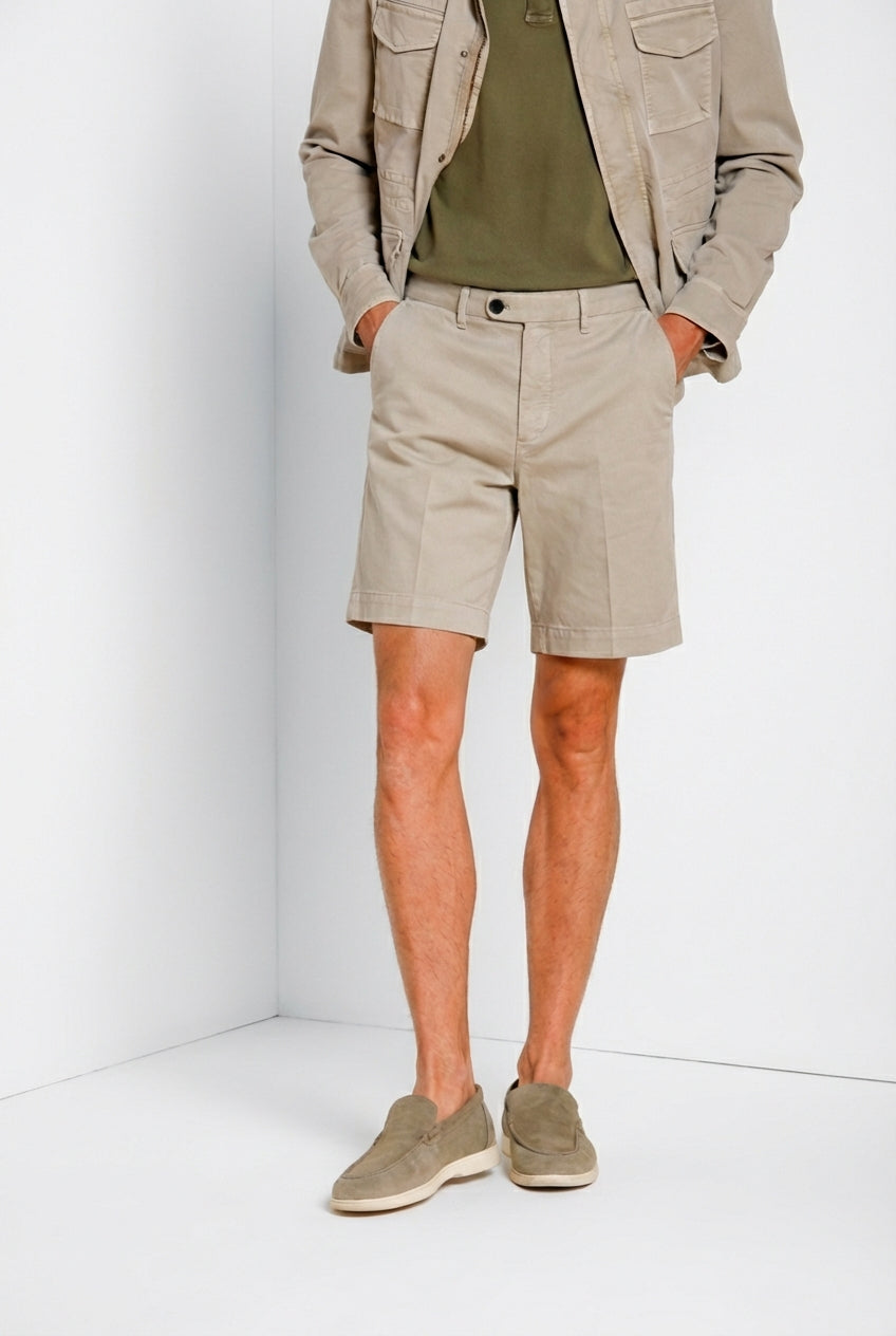 Boston delamere bermuda chino homme en twill stretch relaxed fit