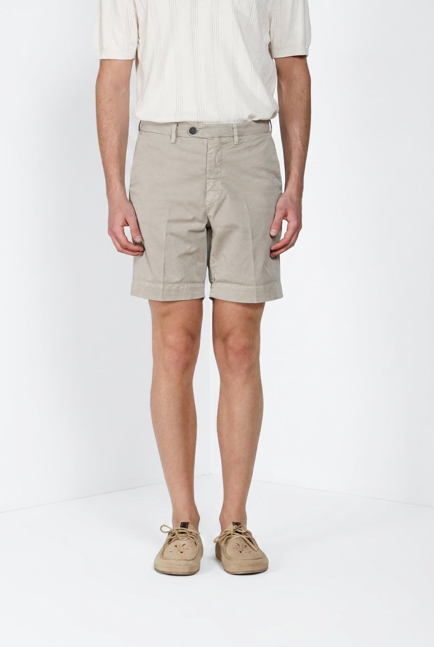 Boston delamere men's chino bermuda in stretch twill relaxed fit