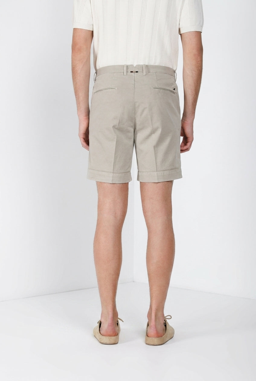 Boston delamere men's chino bermuda in stretch twill relaxed fit