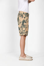 Denver M74 bermuda cargo homme en toile imprimé hawaïen relaxed fit