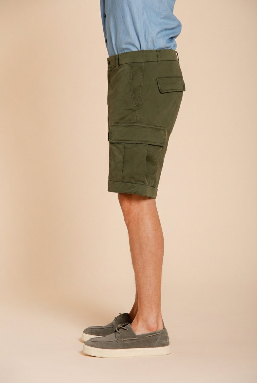 Cargo M74 Bermuda Cargo Herren aus Gabardine Stretch relaxed fit