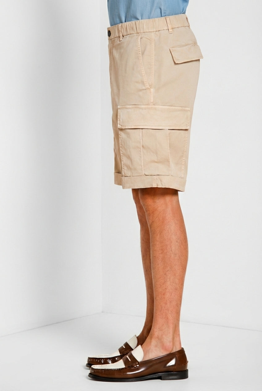 Cargo M74 Bermuda Cargo Herren aus Stretch-Gabardine relaxed fit