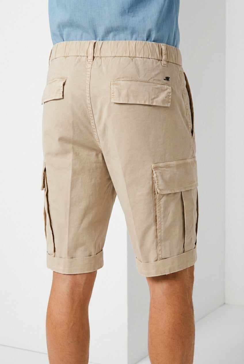 Cargo M74 Bermuda Cargo Herren aus Stretch-Gabardine relaxed fit