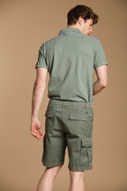 Cargo M74 men's cargo bermuda shorts in pima cotton twill Relaxed fit
