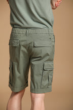 Cargo M74 men's cargo bermuda shorts in pima cotton twill Relaxed fit