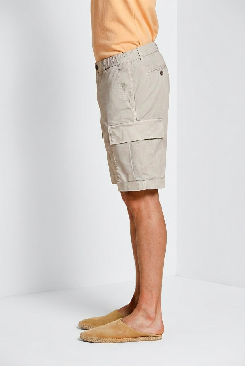 Cargo M74 bermuda cargo homme en gabardine stretch relaxed fit