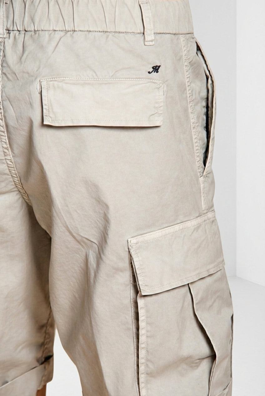 Cargo M74 bermuda cargo homme en gabardine stretch relaxed fit