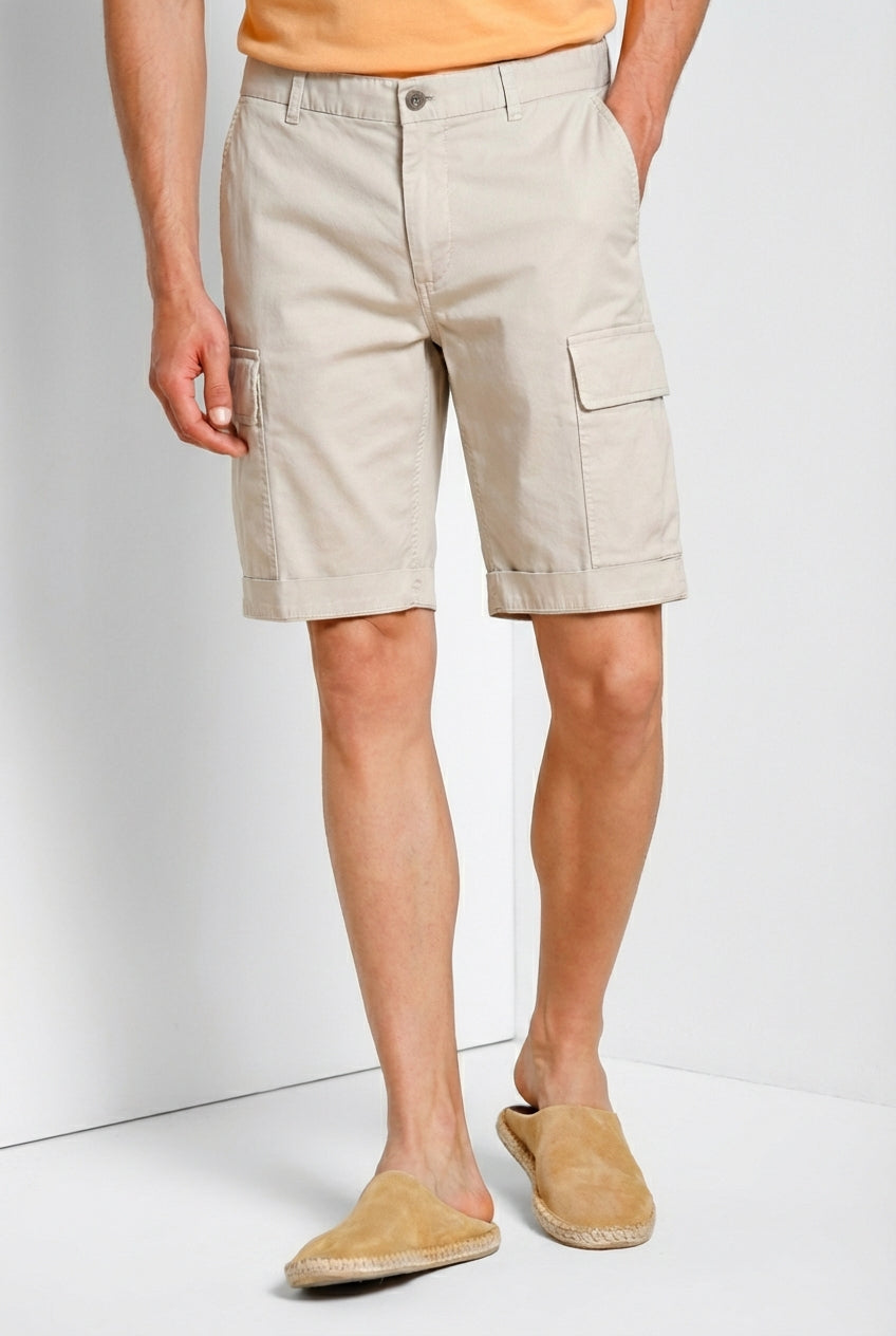 Cargo M74 bermuda cargo homme en gabardine stretch relaxed fit