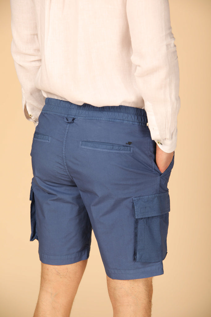 Image 4 de bermuda cargo pour homme modèle Forte Summer, couleur indigo, coupe régulière, de Mason's