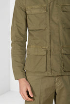 Flyshirt delamere men's overshirt jacket in stretch gabardine