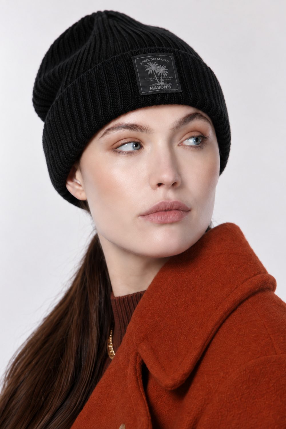 Mason’s Unisex Wool and Cashmere Blend Beanie