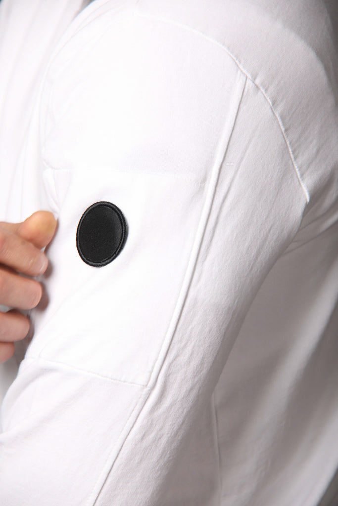 Image 3 de sweat-shirt pour homme modèle Marlon, de couleur blanc, coupe régulière, de Mason's