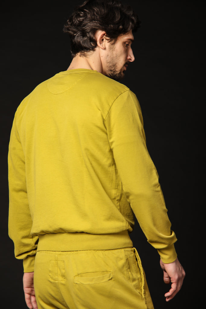 Image 5 de sweat-shirt pour homme modèle Marlon, en vert lime, coupe régulière, de Mason's