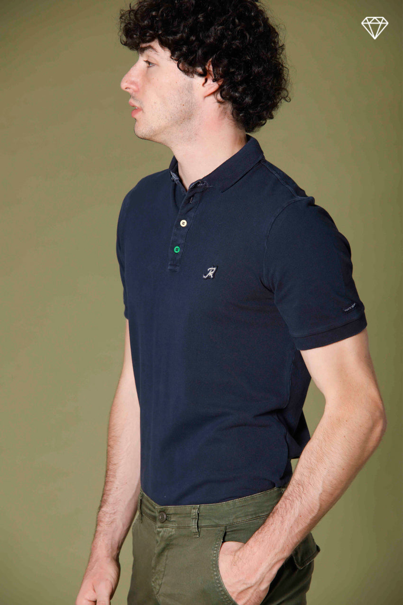 Leopardi Men's Polo in Piqué with Tailored details ①