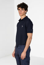 Leopardi polo uomo in piquet ①