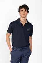 Leopardi polo uomo in piquet ①