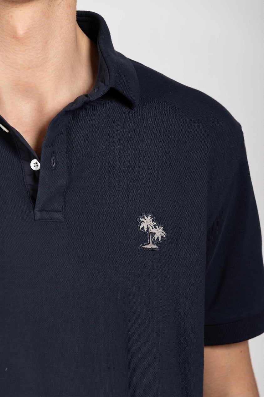 Leopardi polo uomo in piquet ①