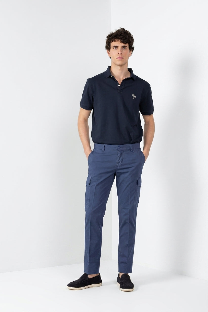 Leopardi polo uomo in piquet ①