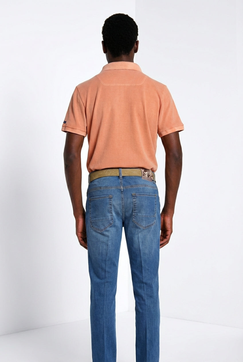 Leopardi Delamere Herren Polohemd aus Piquet