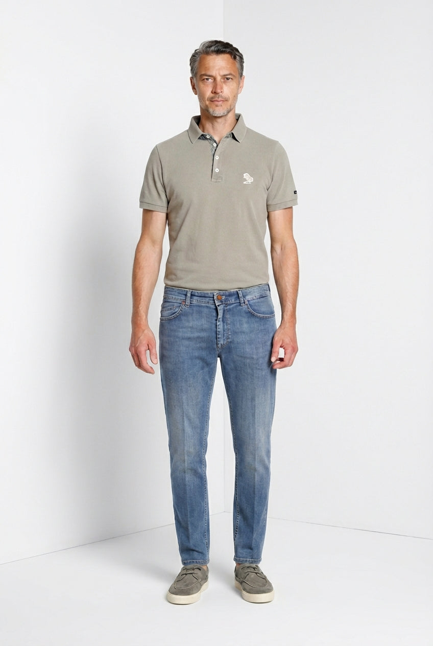 Leopardi Delamere Herren Polohemd aus Piquet