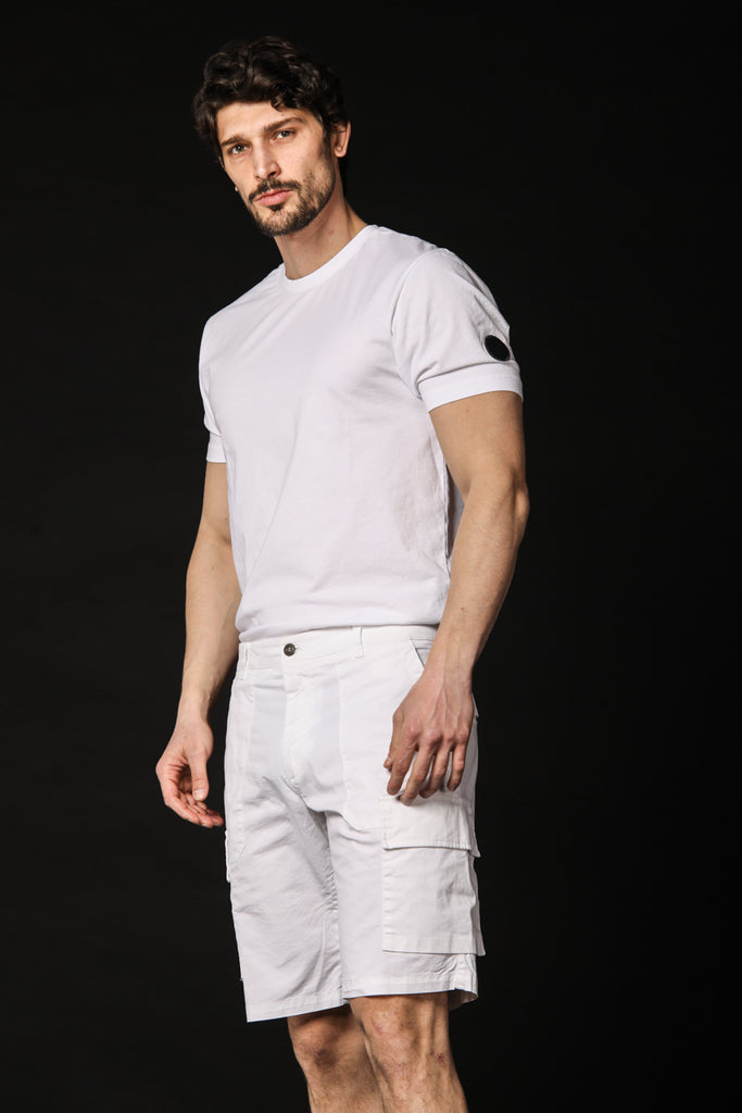 Image 2 de T-shirt pour homme Mason's, modèle Tom MM, de couleur blanc, coupe régulière