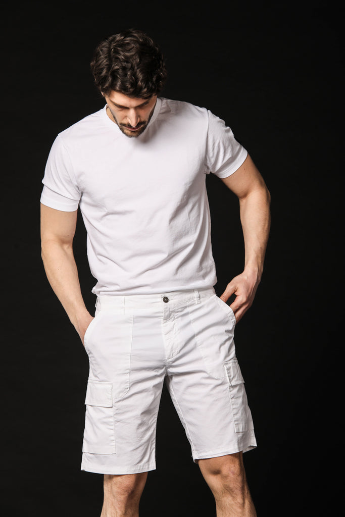 Image 4 de T-shirt pour homme Mason's, modèle Tom MM, de couleur blanc, coupe régulière