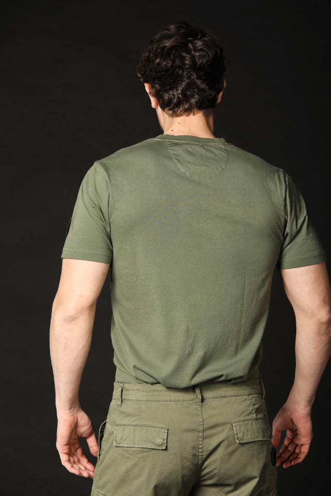 Image 4 de T-shirt homme modèle Tom MM en vert, coupe régulière de Mason's