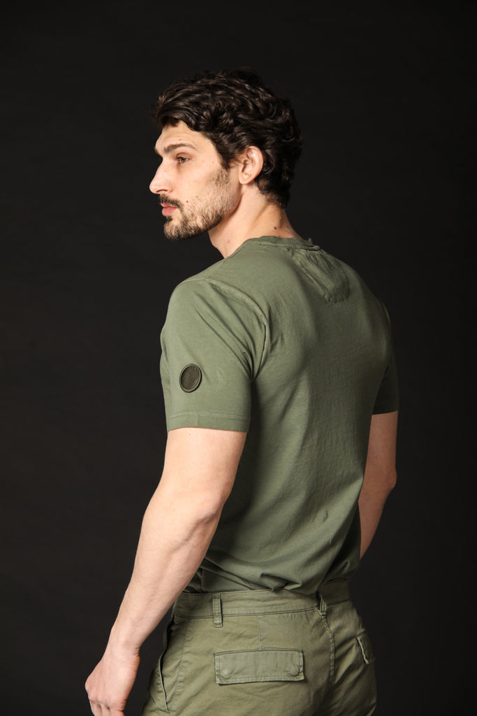Image 3 de T-shirt homme modèle Tom MM en vert, coupe régulière de Mason's