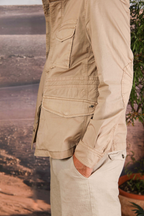 Field Jacket M74 uomo in twill di cotone pima leggero stretch ①