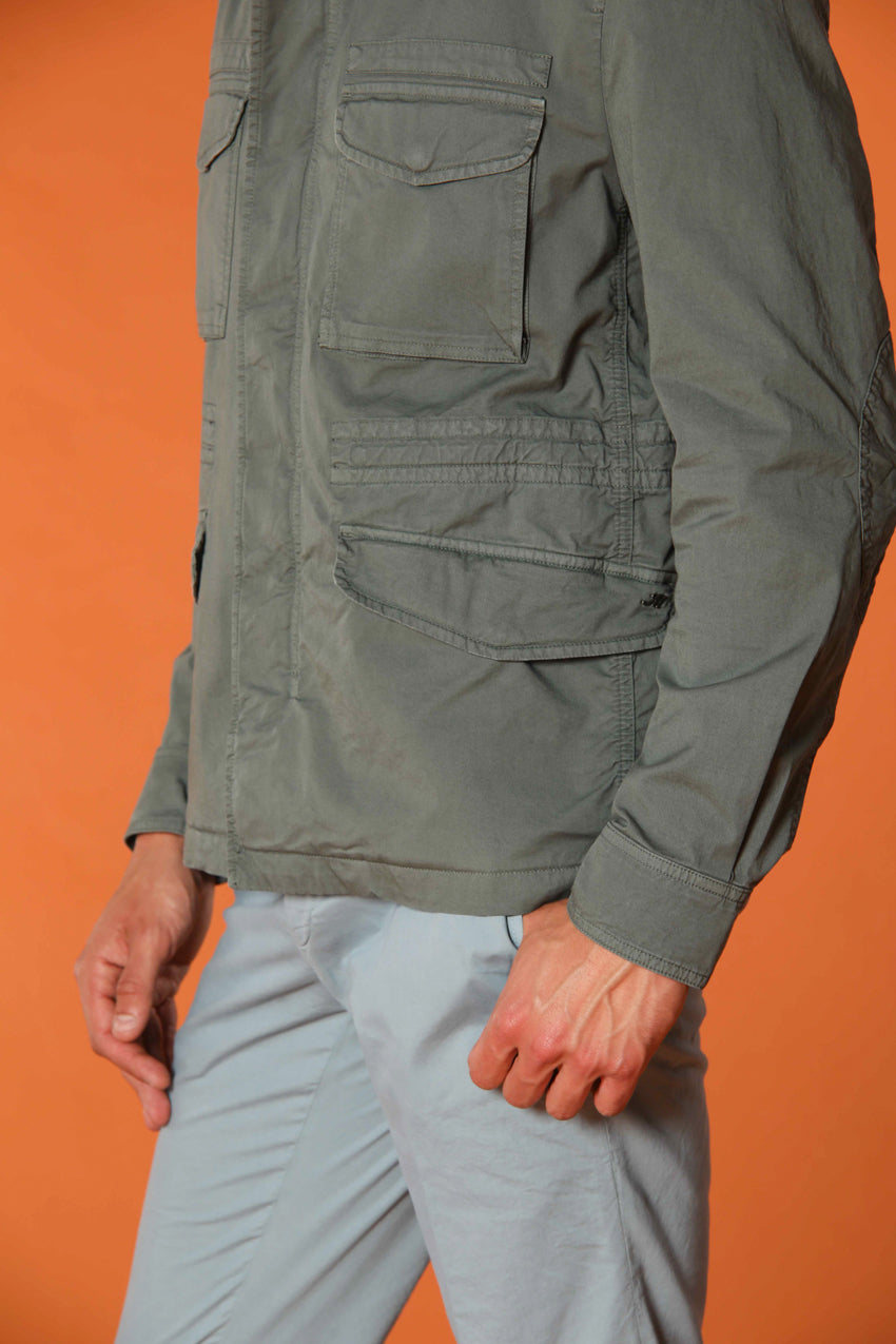 Field Jacket M74 uomo in twill di cotone pima leggero stretch ①