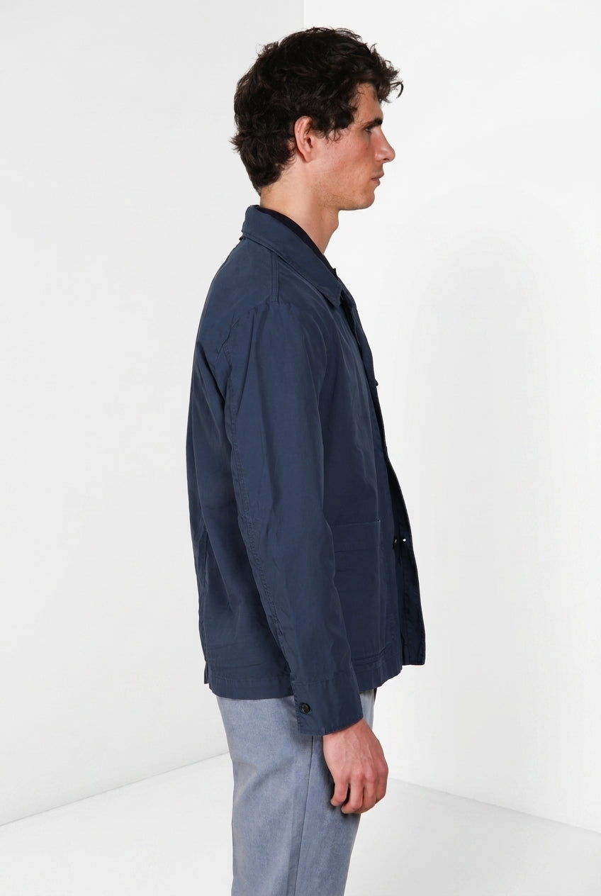 Work veste surchemise homme en toile oxford ①