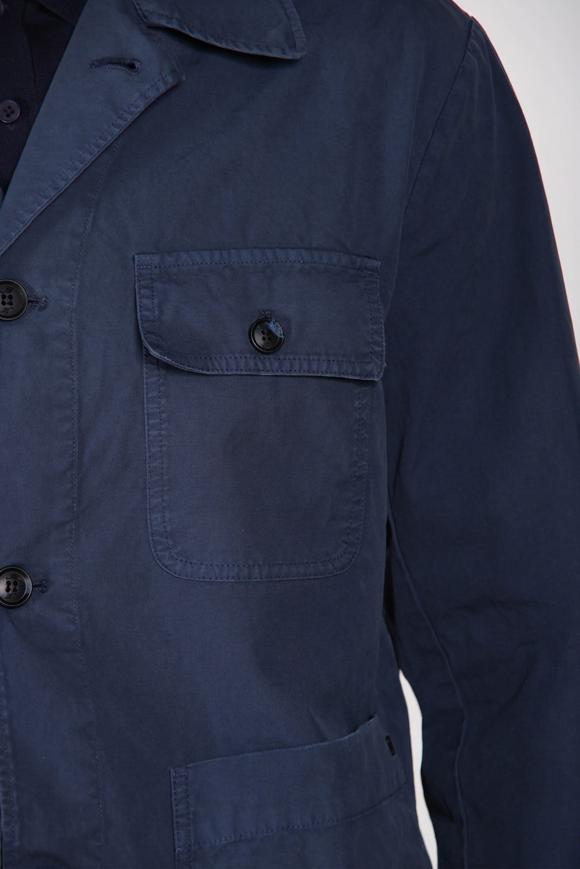 Work veste surchemise homme en toile oxford ①