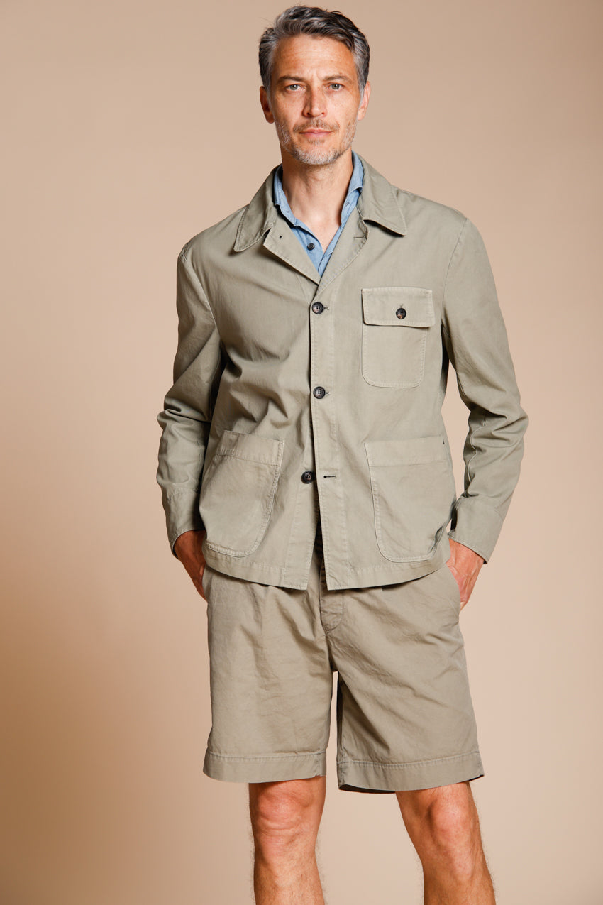 Work men's overshirt jacket in canvas oxford ①