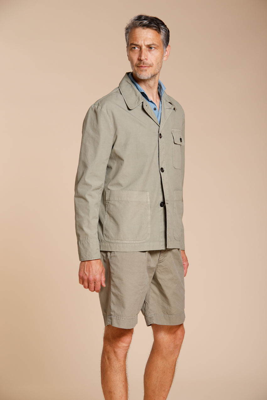 Work men's overshirt jacket in canvas oxford ①