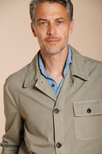 Work men's overshirt jacket in canvas oxford ①